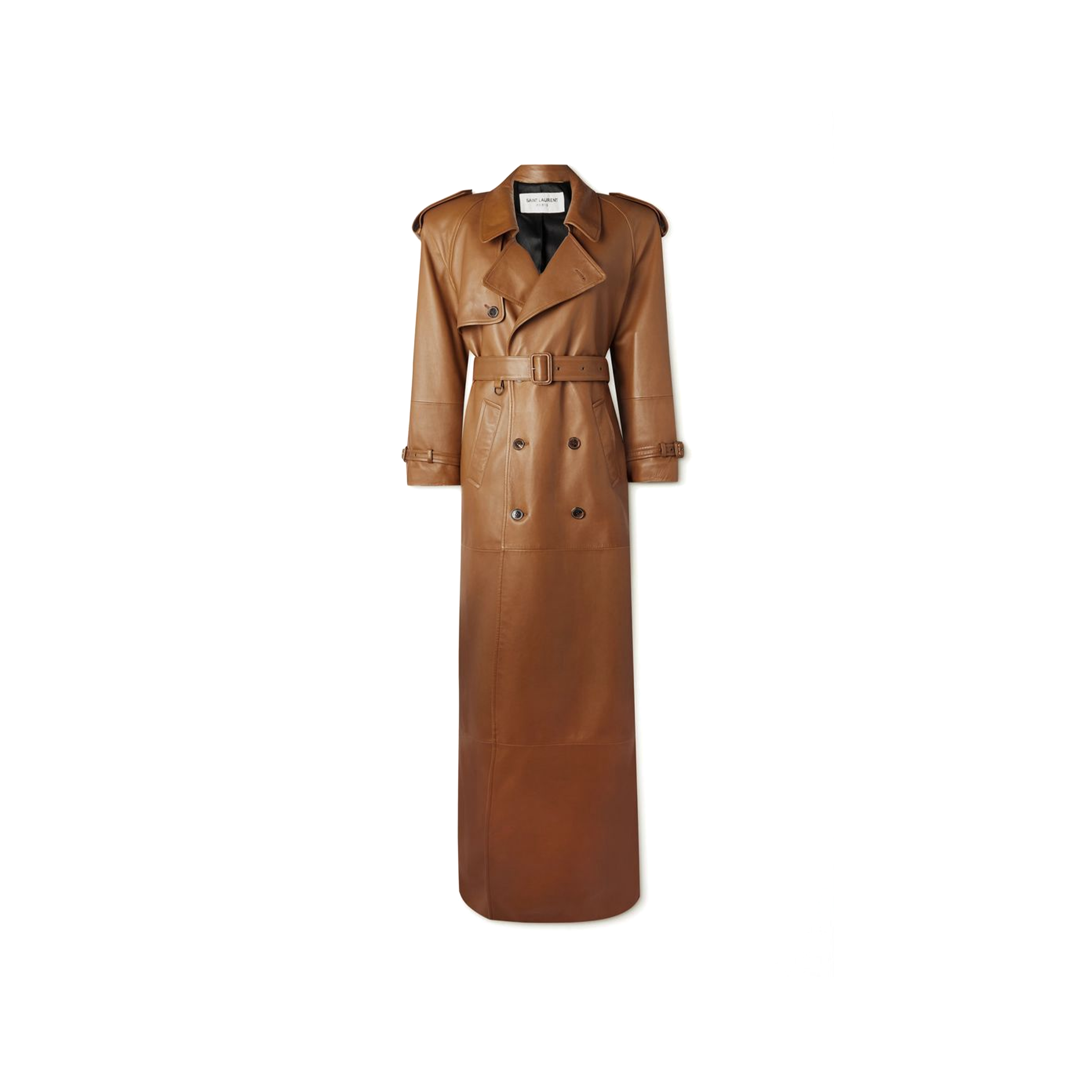 YSL LONG LEATHER TRENCH COAT